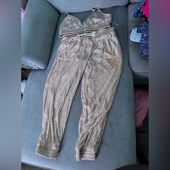 3x sequin 2 piece crop set. - Picture 1 of 1